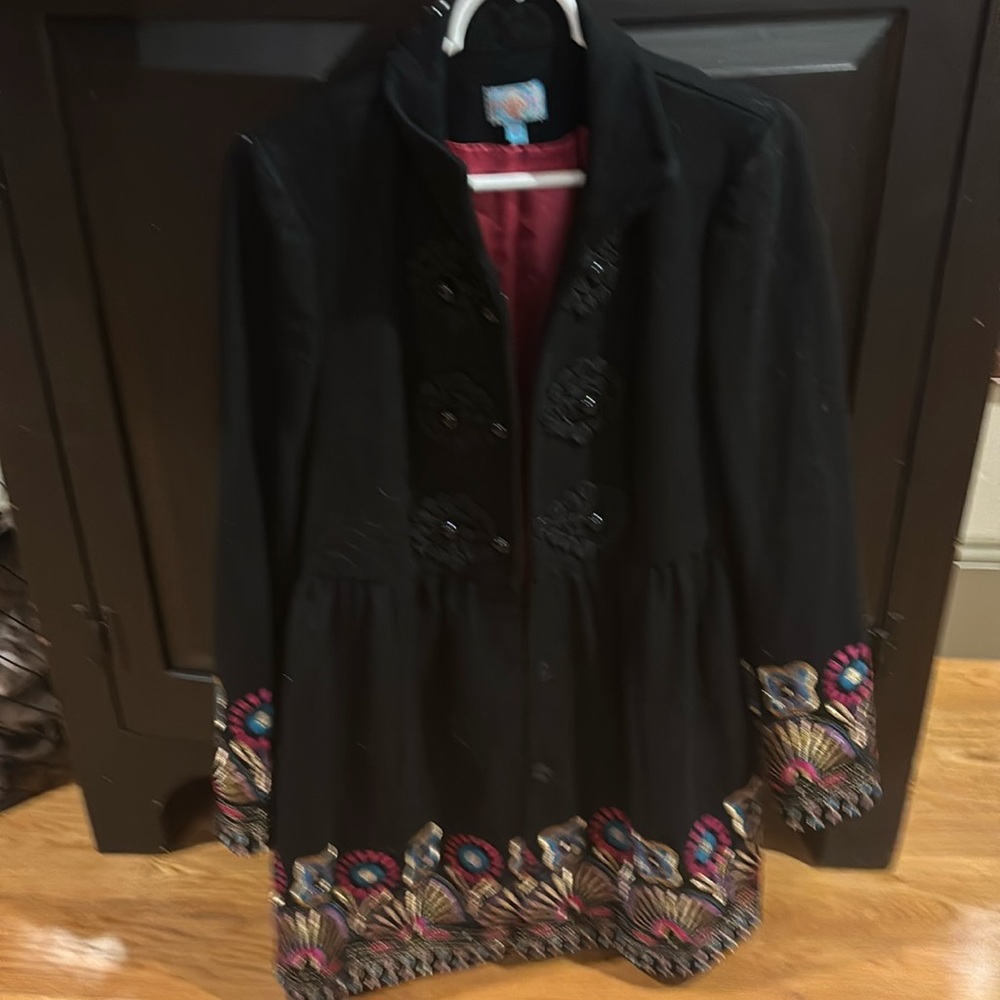 Anthropologie Plenty Tracy Reese Wool Coat